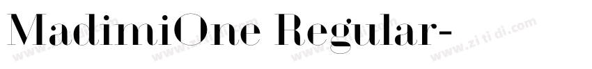 MadimiOne Regular字体转换 MadimiOne Regular字体转换